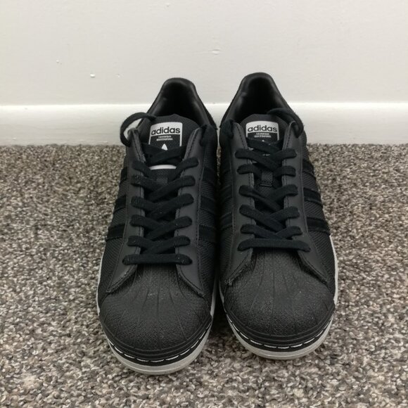 Adidas Shoes Mens Size 10 Superstar Black Gold Metallic Leather Casual Cordura main image 7